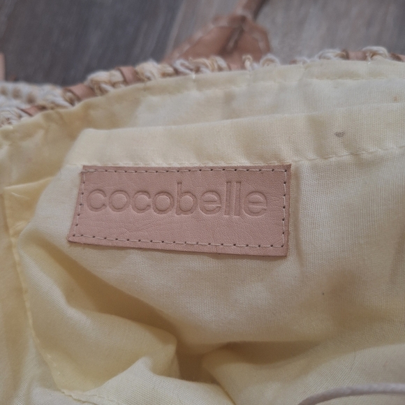 Cocobelle Isabella Natural Raffia & Leather Fringe with Beaded Details Tote Bag - Picture 11 of 12